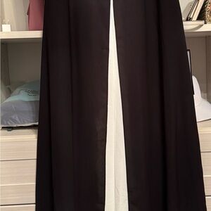 Adrianna Papell Black and White Overlay Jumpsuit